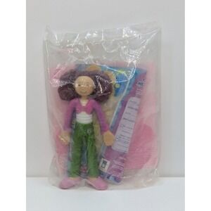 Burger King Groovy Girls Yvette Bendy Doll Pink Green 2006 Manhattan Toy Sealed